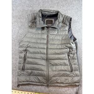 Massimo Dutti Feather Down Puffer Vest Womens XL Winter Quiet Luxury Old Money